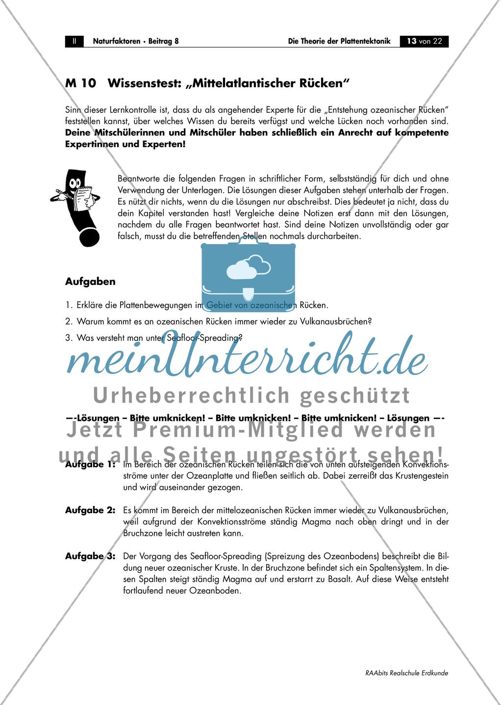 „Eine Übersicht über die verschiedenen Typen von Plattengrenzen an charakteristischen Raumbeispielen“ Preview 4