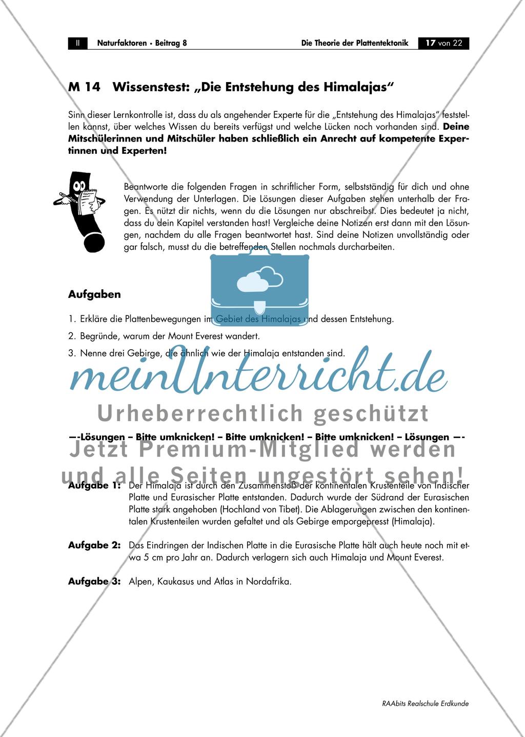 „Eine Übersicht über die verschiedenen Typen von Plattengrenzen an charakteristischen Raumbeispielen“ Preview 8