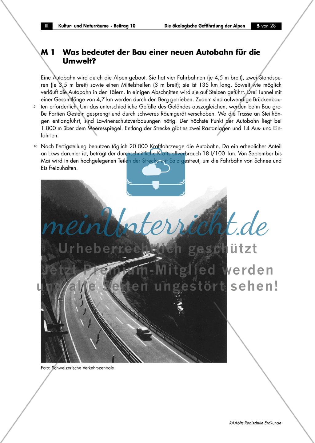 Was bedeutet der Bau einer neuen Autobahn für die Umwelt? Auswirkungen des Baus von Verkehrswegen auf die Umwelt Preview 1