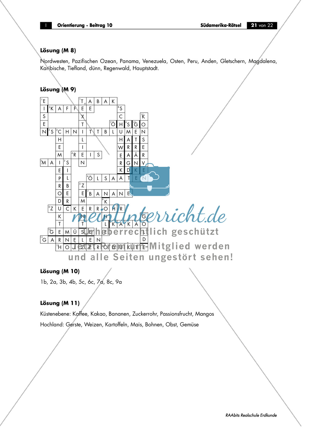 Südamerika: Ecuador - Landesbeschreibung + Multiple Choice + Landwirtschaft Preview 4