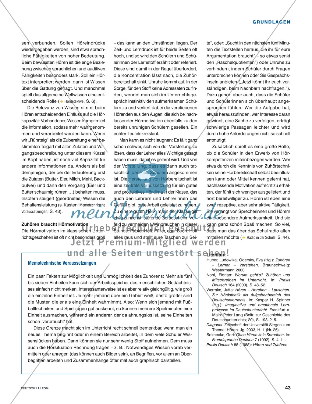 Hörkompetenzen vermitteln: Grundlagen der Hördidaktik Preview 4