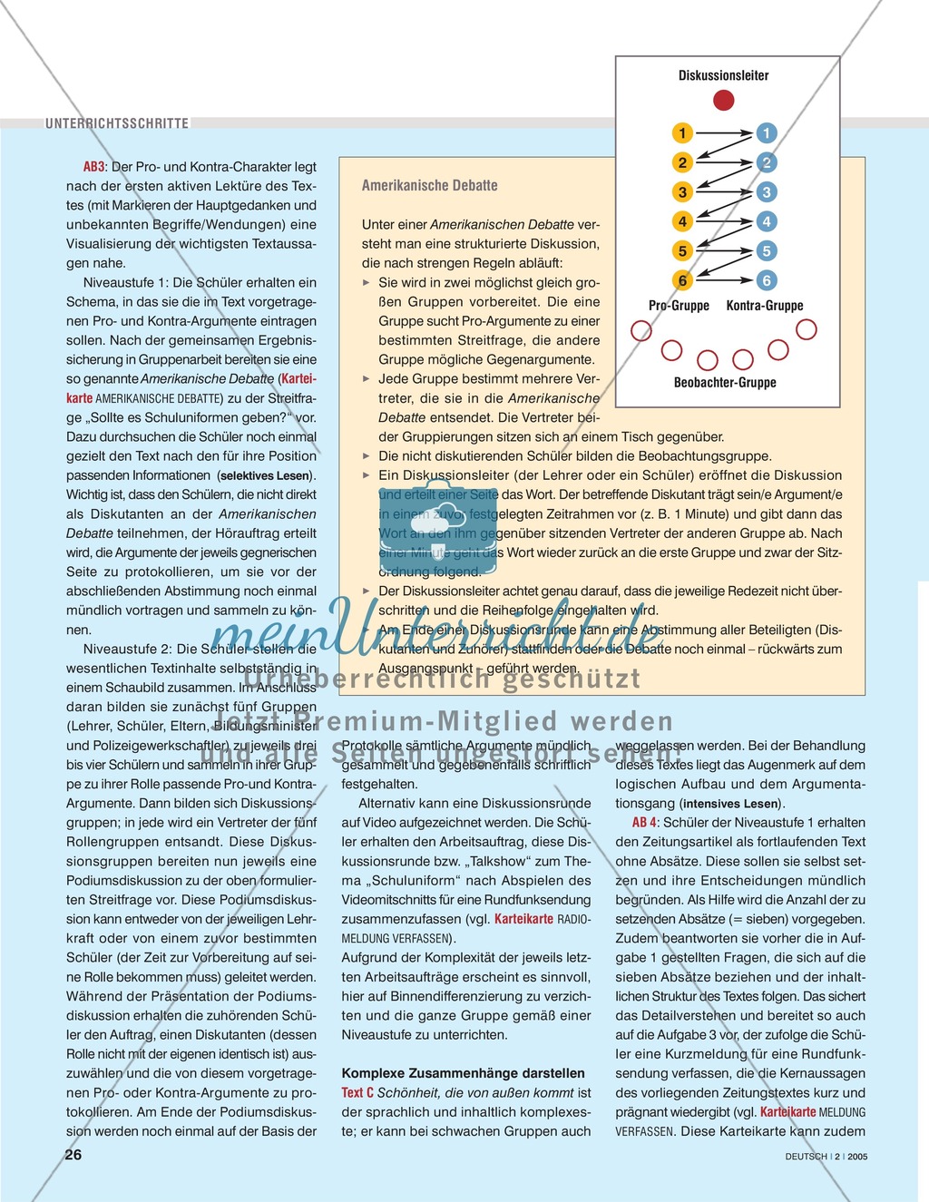 Übungen zum Strukturieren + Darstellen von Inhalten am Beispiel dreier Zeitungsartikel zum Thema