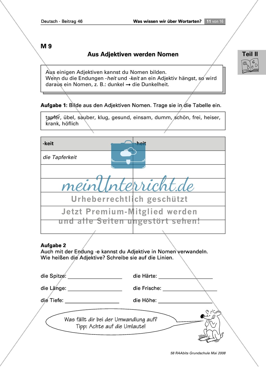 Die Wortarten: Adjektive - Schreibweise + Rechtschreibregeln Preview 4