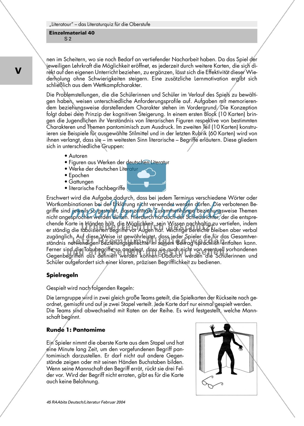 Literaturquiz für die Oberstufe Preview 2