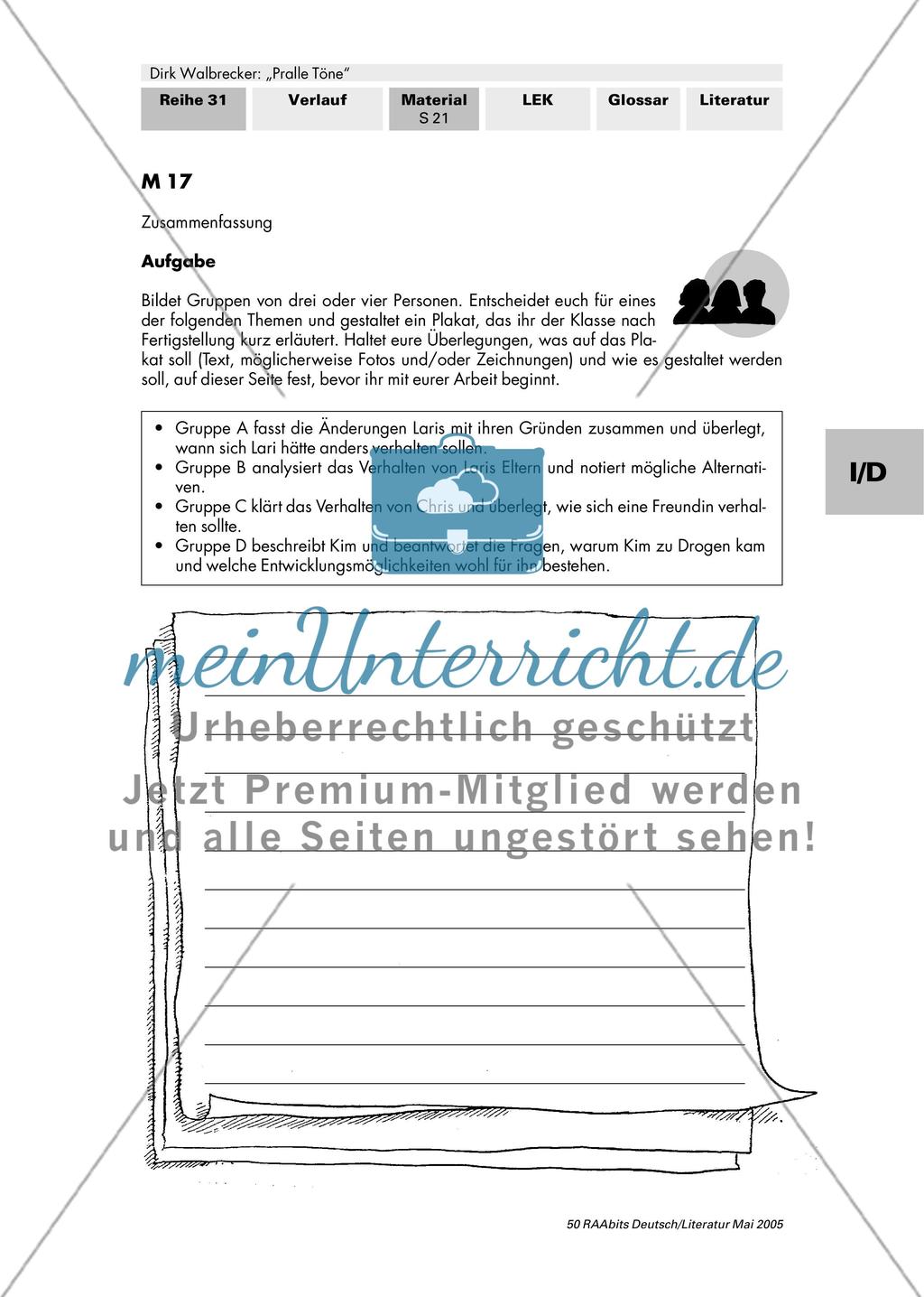 Der Autor Dirk Walbrecker / Zusammenfassung der Einheit Preview 3