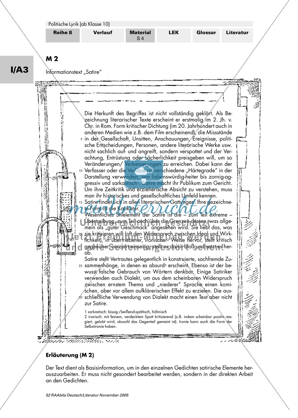 Satire kennenlernen: Gedichtinterpretation und satirische Elemente in Heinrich Heines