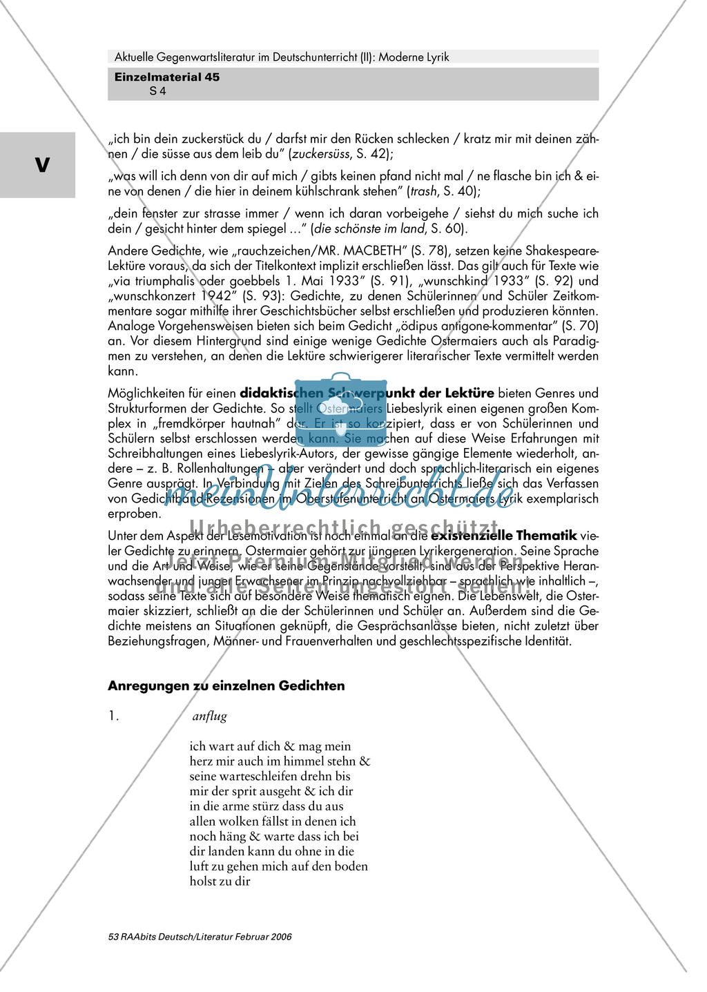 Moderne Lyrik im Deutschunterricht Preview 4