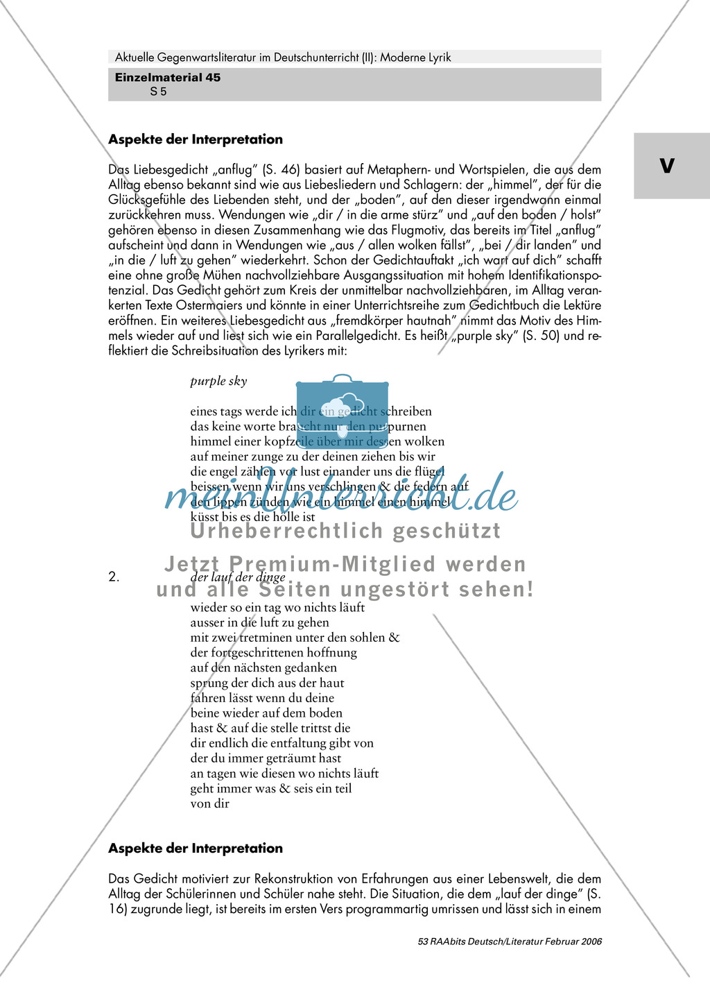 Moderne Lyrik im Deutschunterricht Preview 5