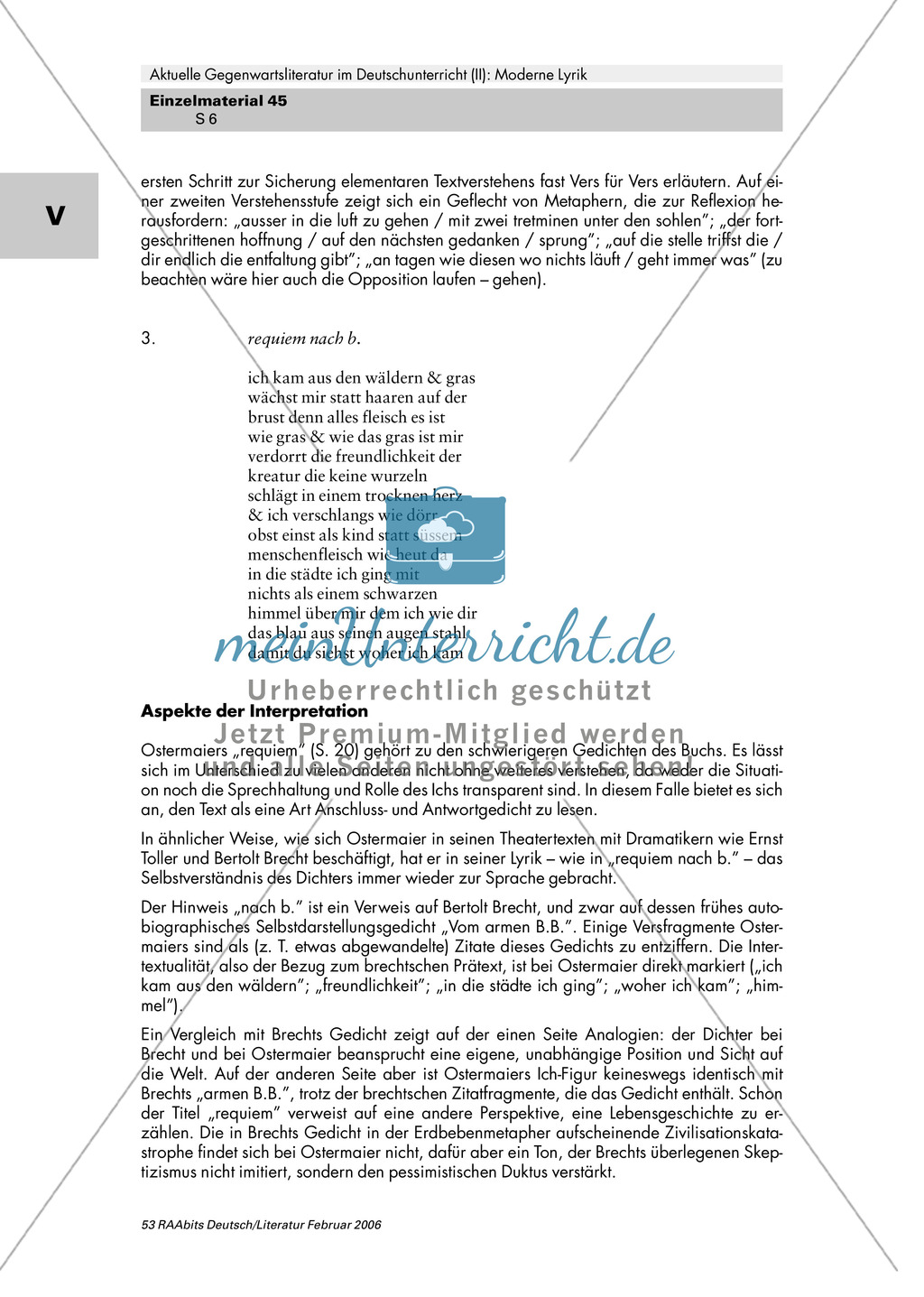 Moderne Lyrik im Deutschunterricht Preview 6