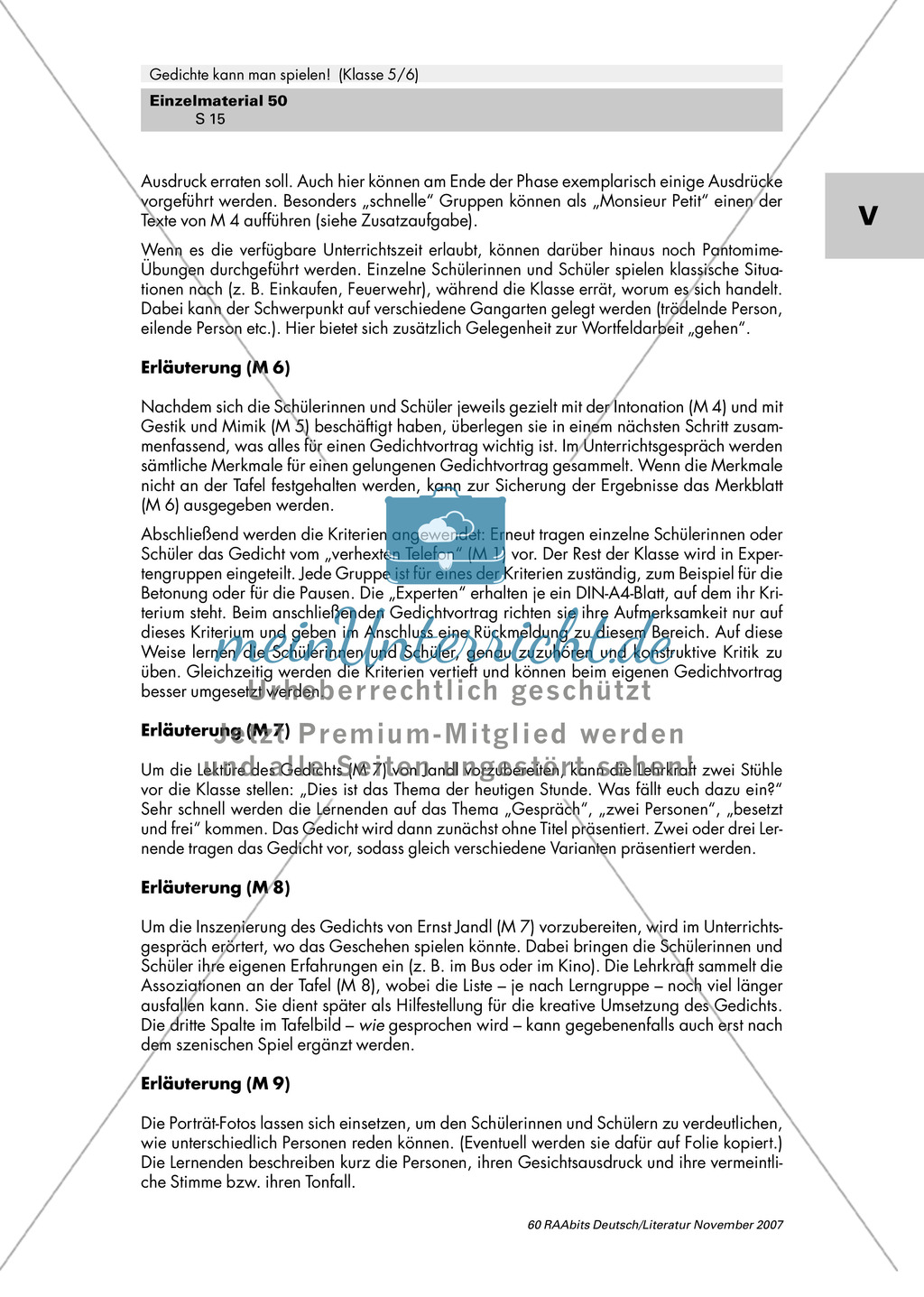 Inszenierung zweier Gedichte von Erich Kästner und Ernst Jandl mit Gestik, Mimik und Intonation als Mittel zur Texterschließung Preview 11
