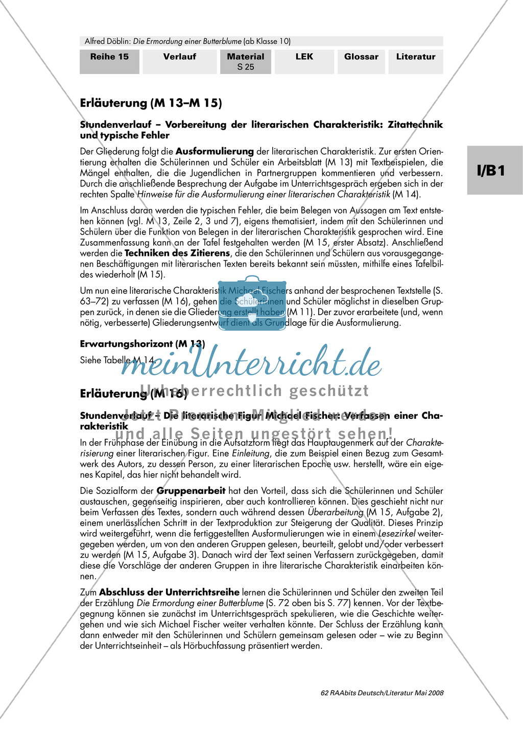 Literarische Charakteristik zu Alfred Döblin: "Die Ermordung einer Butterblume" + Zitiertechnik Preview 4
