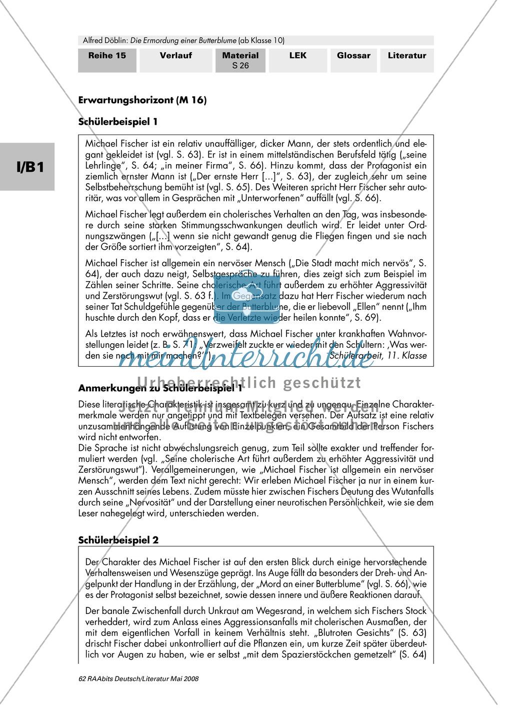 Literarische Charakteristik zu Alfred Döblin: "Die Ermordung einer Butterblume" + Zitiertechnik Preview 5