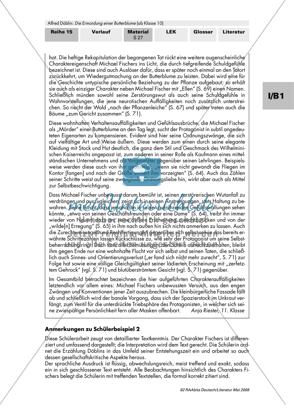 Literarische Charakteristik zu Alfred Döblin: "Die Ermordung einer Butterblume" + Zitiertechnik Preview 6