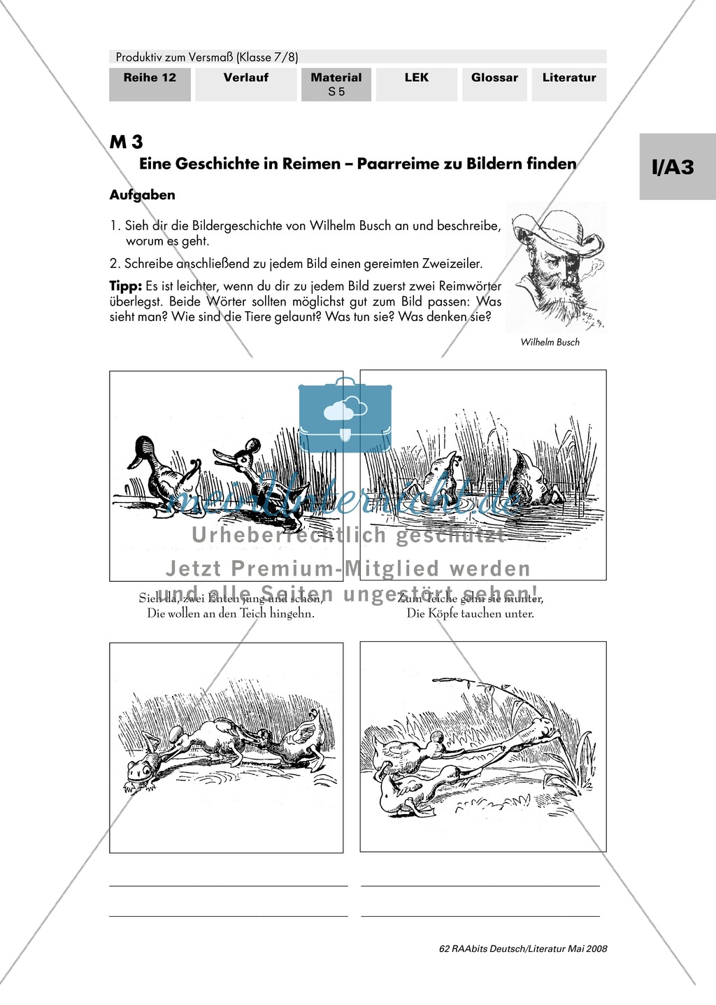 Reimwörter finden + Verse schreiben + Paarreime zu Bildergeschichten schreiben + Gedichtspiel Preview 4