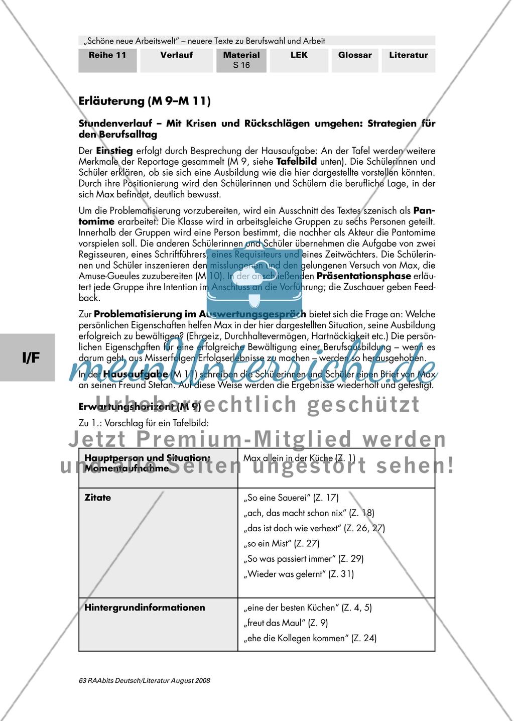 Berufswahl / Ausbildung im Luxusrestaurant / Strategien für den Berufsalltag / „Es gibt kein richtiges Leben im falschen!“ / Zukunftsforschung als Beruf Preview 10
