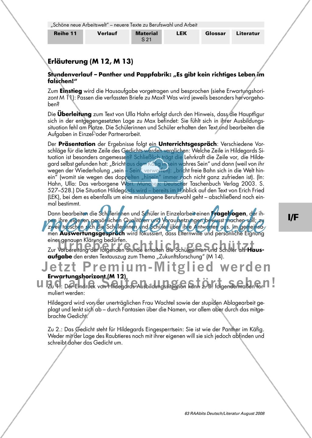 Berufswahl / Ausbildung im Luxusrestaurant / Strategien für den Berufsalltag / „Es gibt kein richtiges Leben im falschen!“ / Zukunftsforschung als Beruf Preview 15