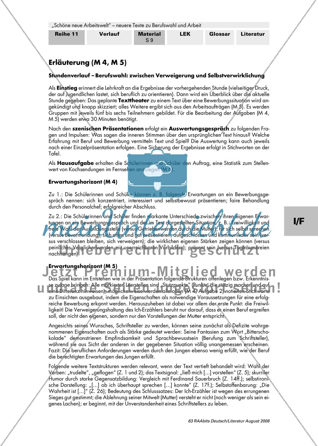 Berufswahl / Ausbildung im Luxusrestaurant / Strategien für den Berufsalltag / „Es gibt kein richtiges Leben im falschen!“ / Zukunftsforschung als Beruf Preview 3