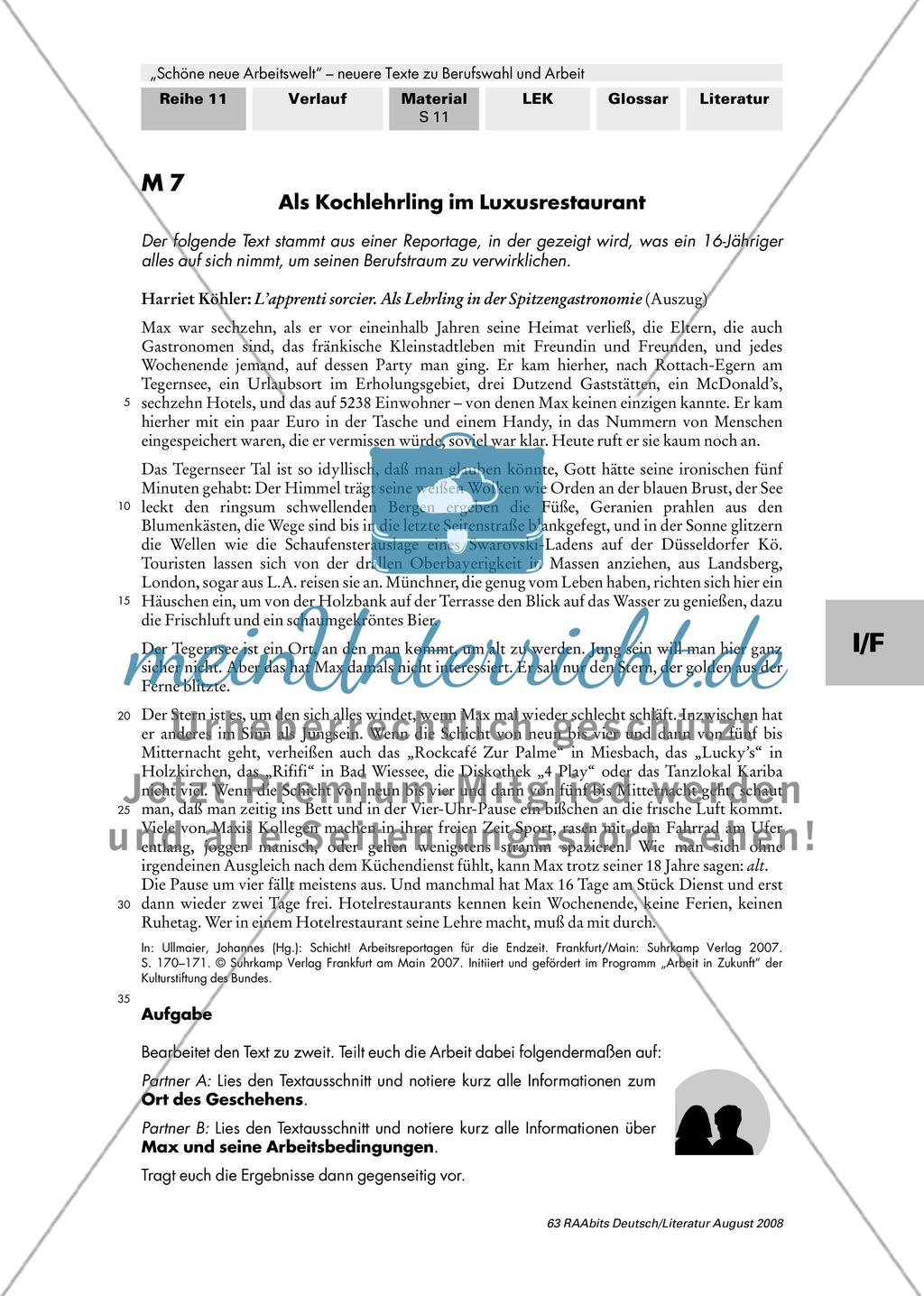 Berufswahl / Ausbildung im Luxusrestaurant / Strategien für den Berufsalltag / „Es gibt kein richtiges Leben im falschen!“ / Zukunftsforschung als Beruf Preview 5