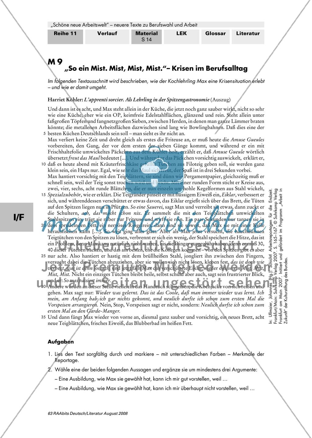 Berufswahl / Ausbildung im Luxusrestaurant / Strategien für den Berufsalltag / „Es gibt kein richtiges Leben im falschen!“ / Zukunftsforschung als Beruf Preview 8