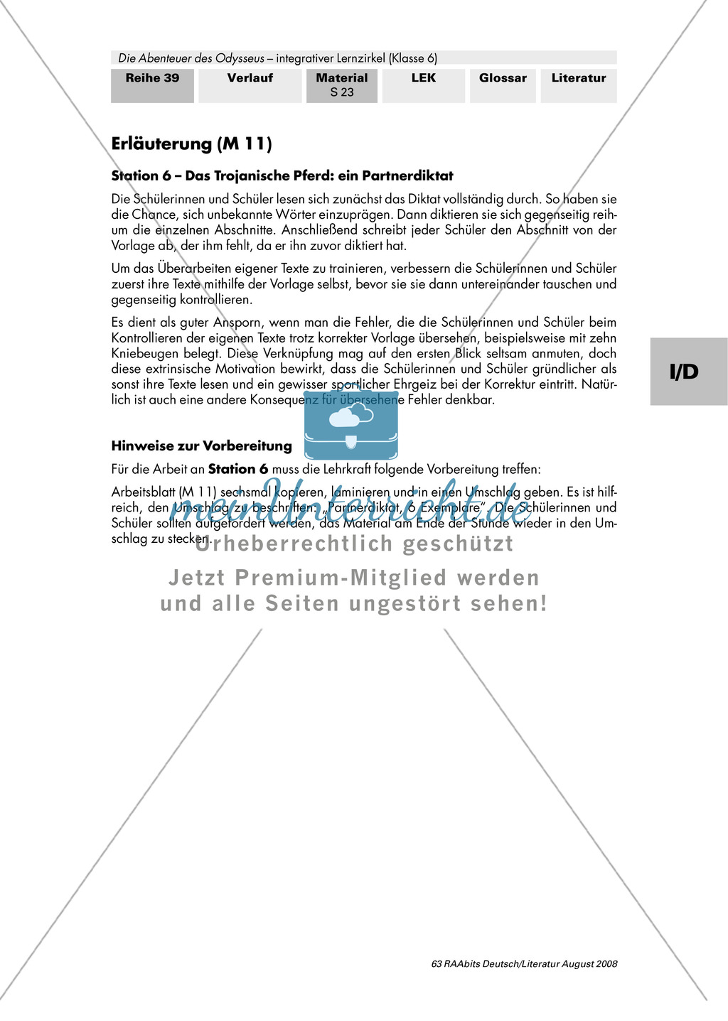 Sagen der Antike - am Beispiel von Auguste Lechners Jugendbuch