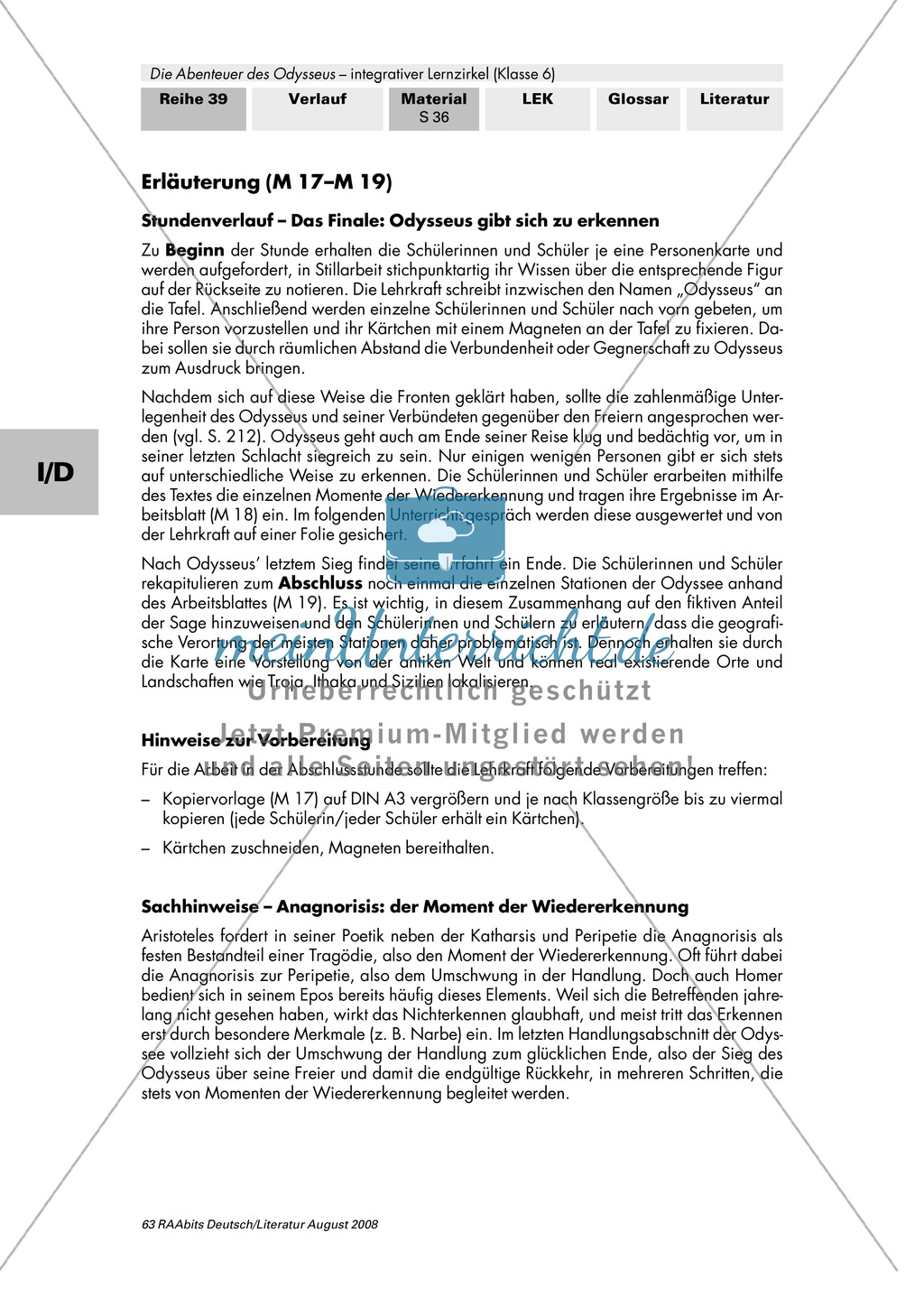 Sagen der Antike - am Beispiel von Auguste Lechners Jugendbuch