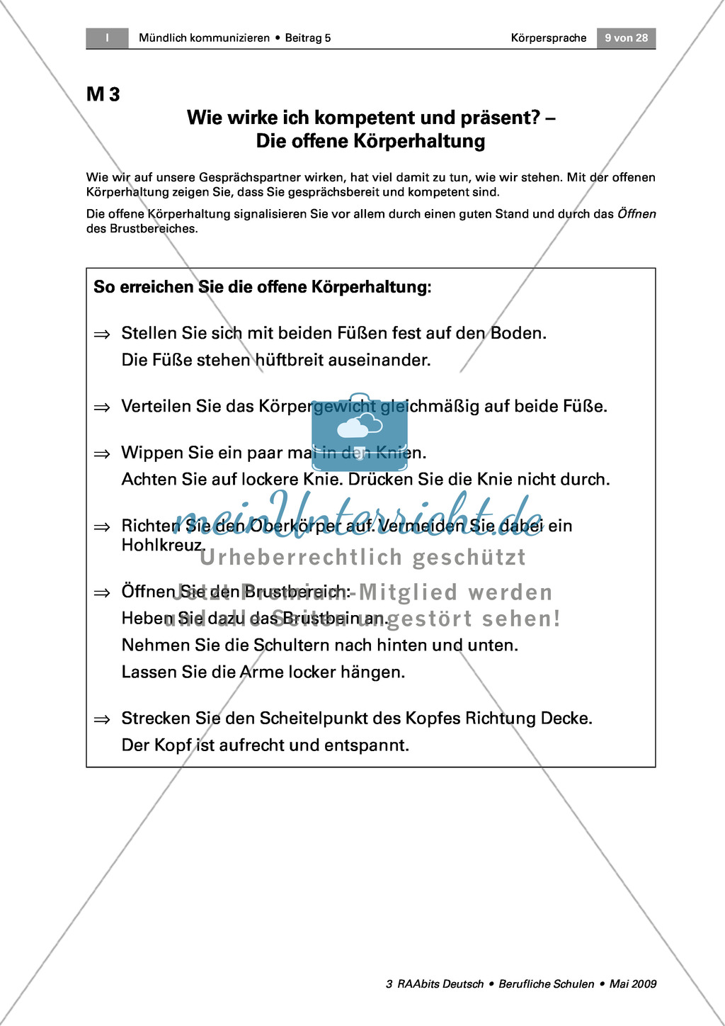 Körpersprache: Selbstbewusst auftreten können Preview 6