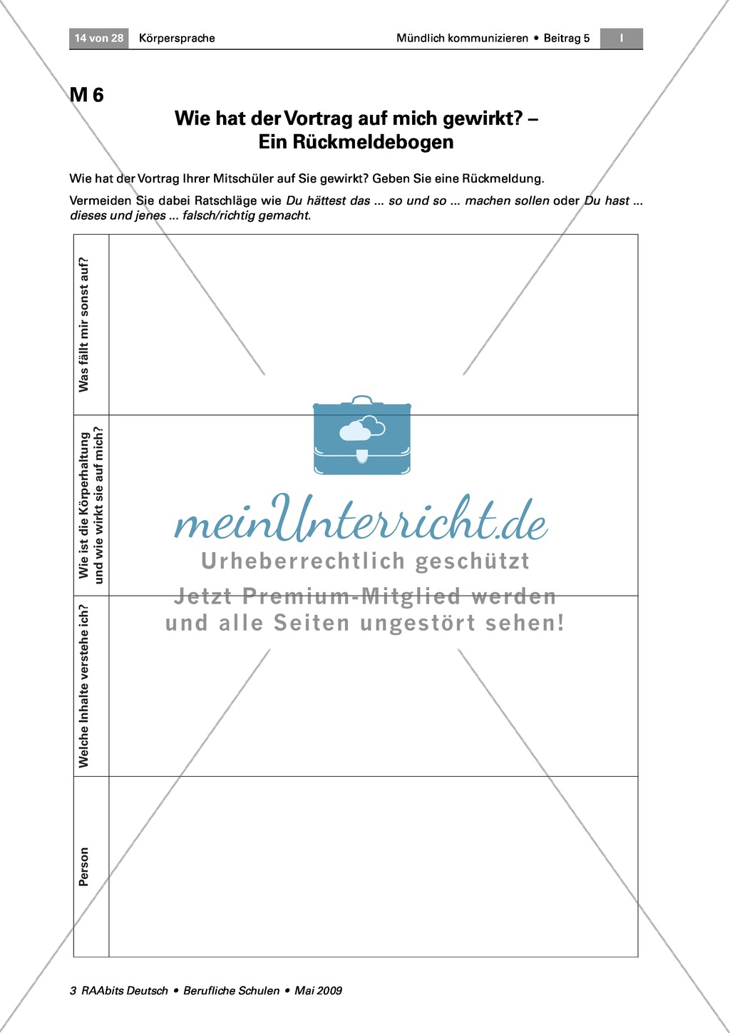 Körpersprache: Die Bedeutung der Gestik für die Kommunikation anhand eines Vortrags und eines Rollenspiels erkennen Preview 3