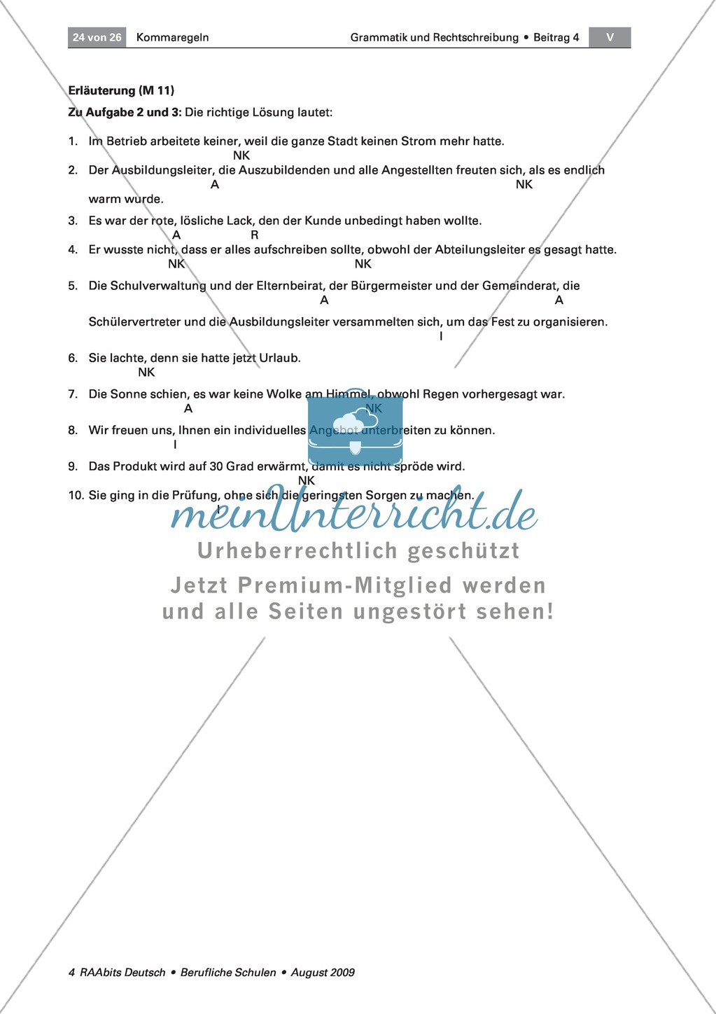 Kommaregeln: Lernerfolgskontrolle zur richtigen Kommasetzung Preview 4