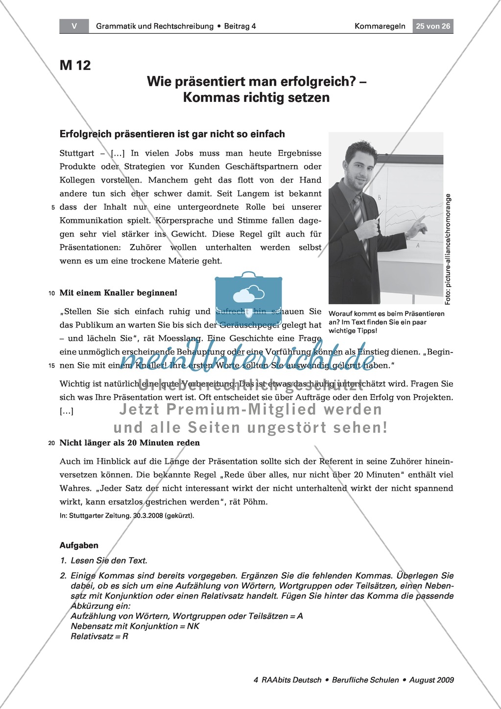 Kommaregeln: Lernerfolgskontrolle zur richtigen Kommasetzung Preview 5