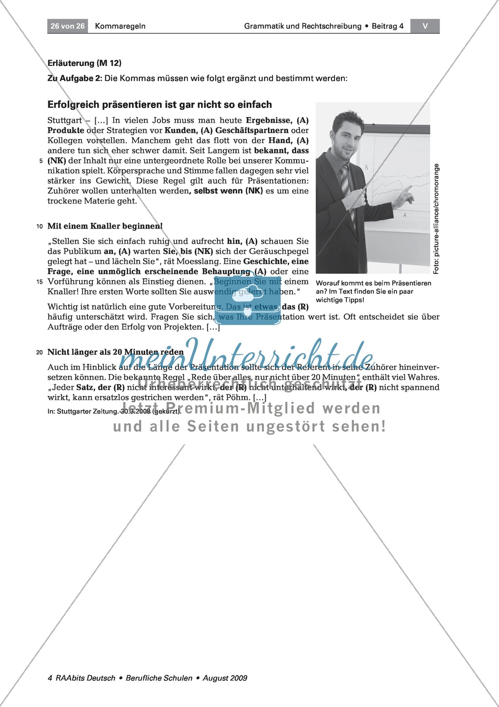 Kommaregeln: Lernerfolgskontrolle zur richtigen Kommasetzung Preview 6
