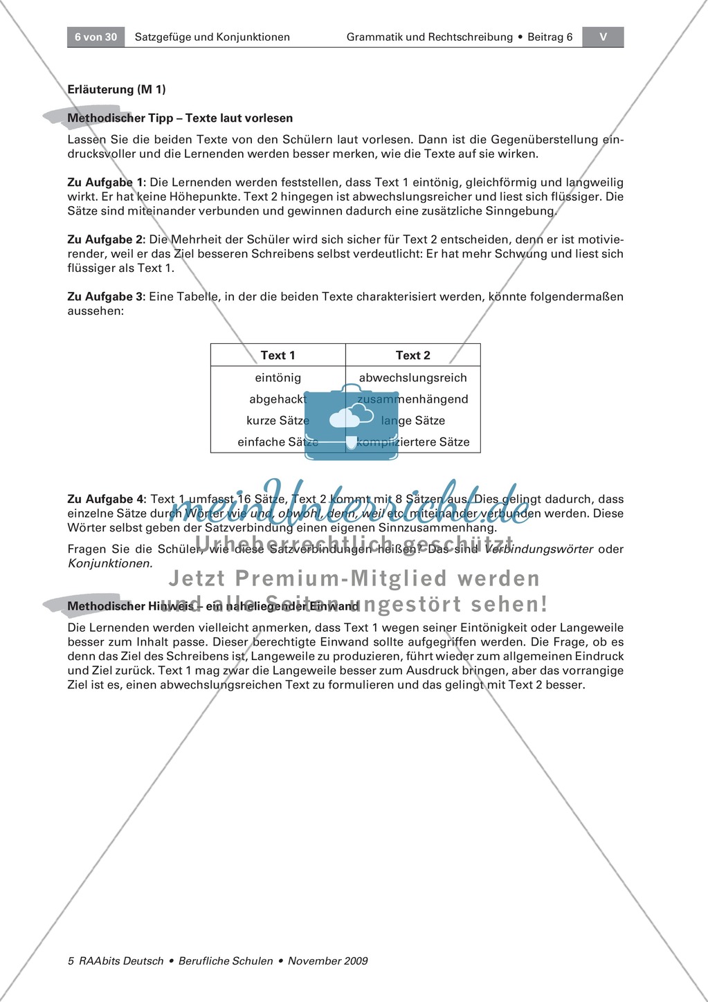 Satzgefüge und Konjunktionen: Texte interessanter gestalten lernen Preview 2