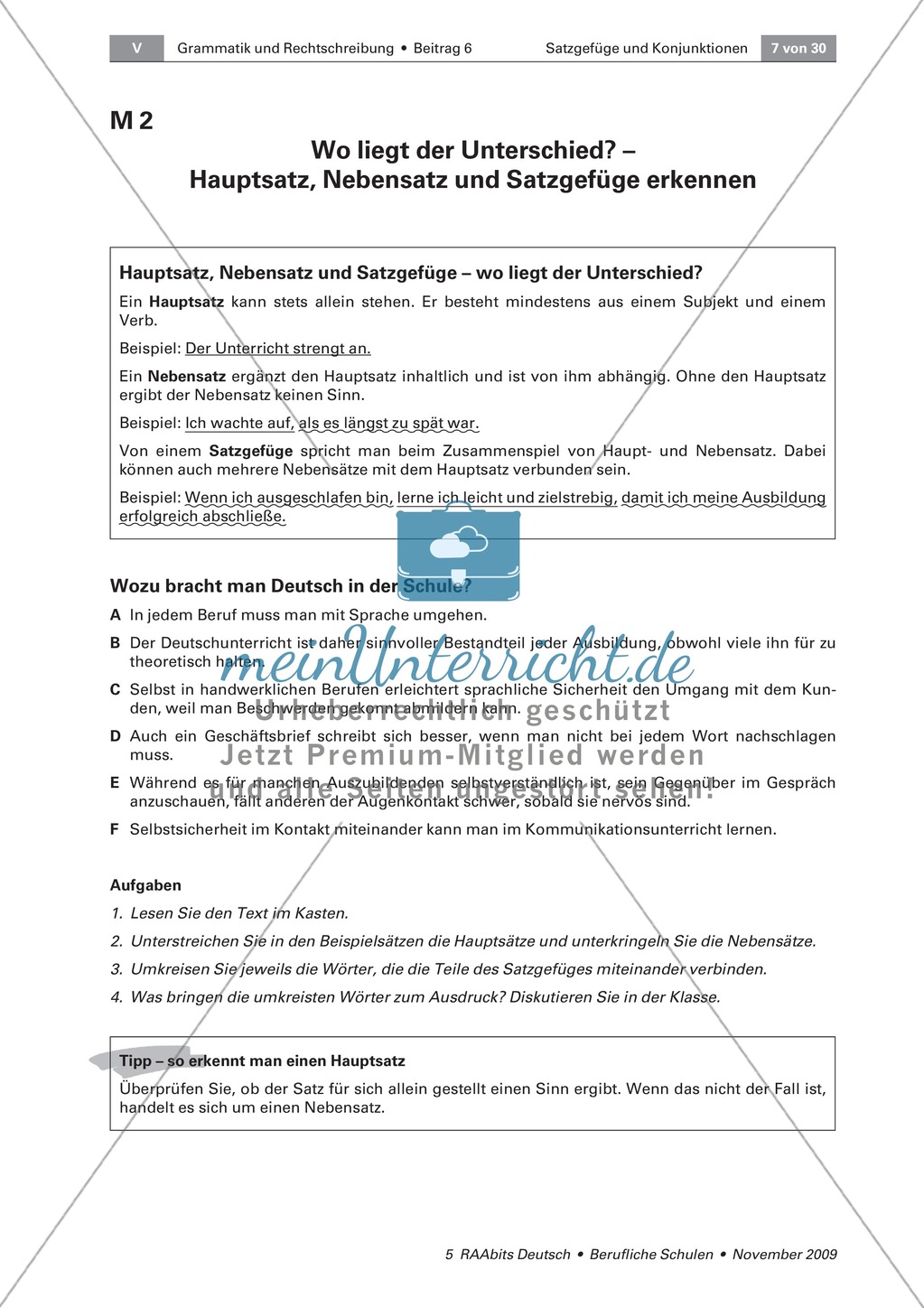 Satzgefüge und Konjunktionen: Texte interessanter gestalten lernen Preview 3