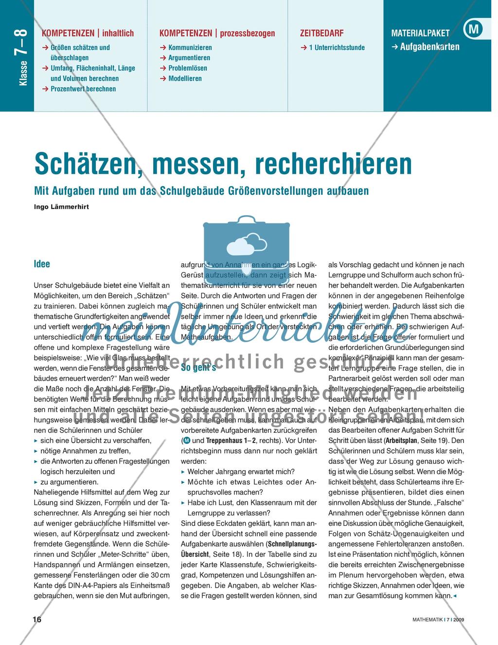 Schätzen, messen, recherchieren Preview 1