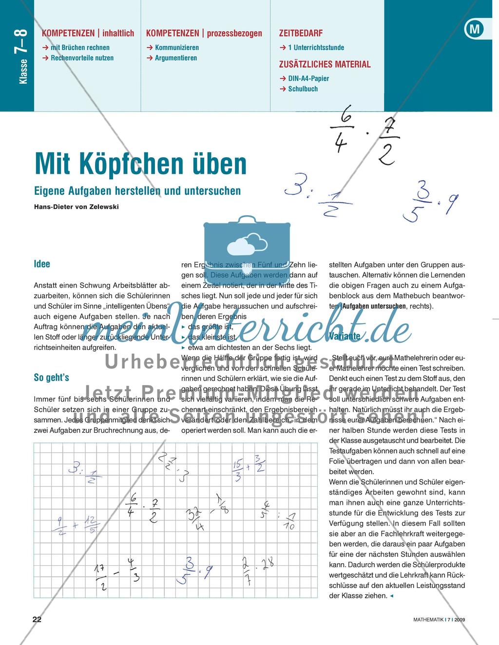 Mit Köpfchen üben Preview 1