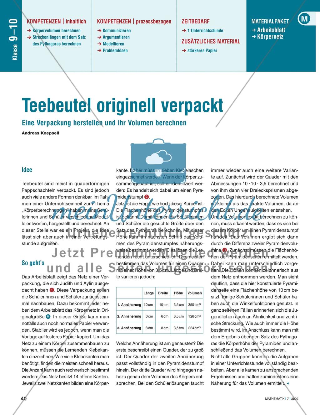 Teebeutel originell verpackt Preview 1