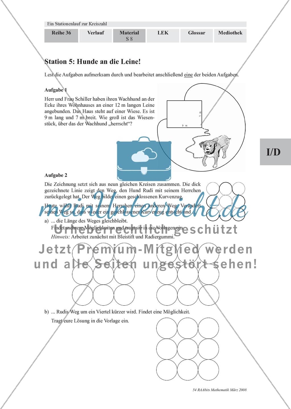 Immer dieses Pi! – Ein Stationenlauf zur Kreiszahl Preview 13