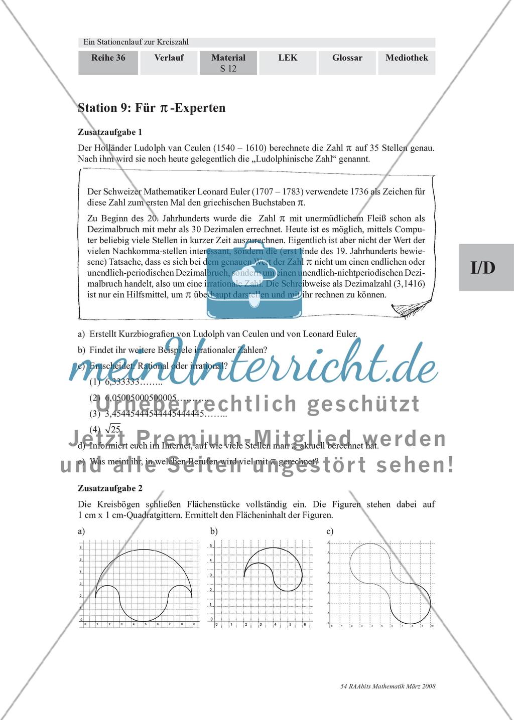 Immer dieses Pi! – Ein Stationenlauf zur Kreiszahl Preview 17