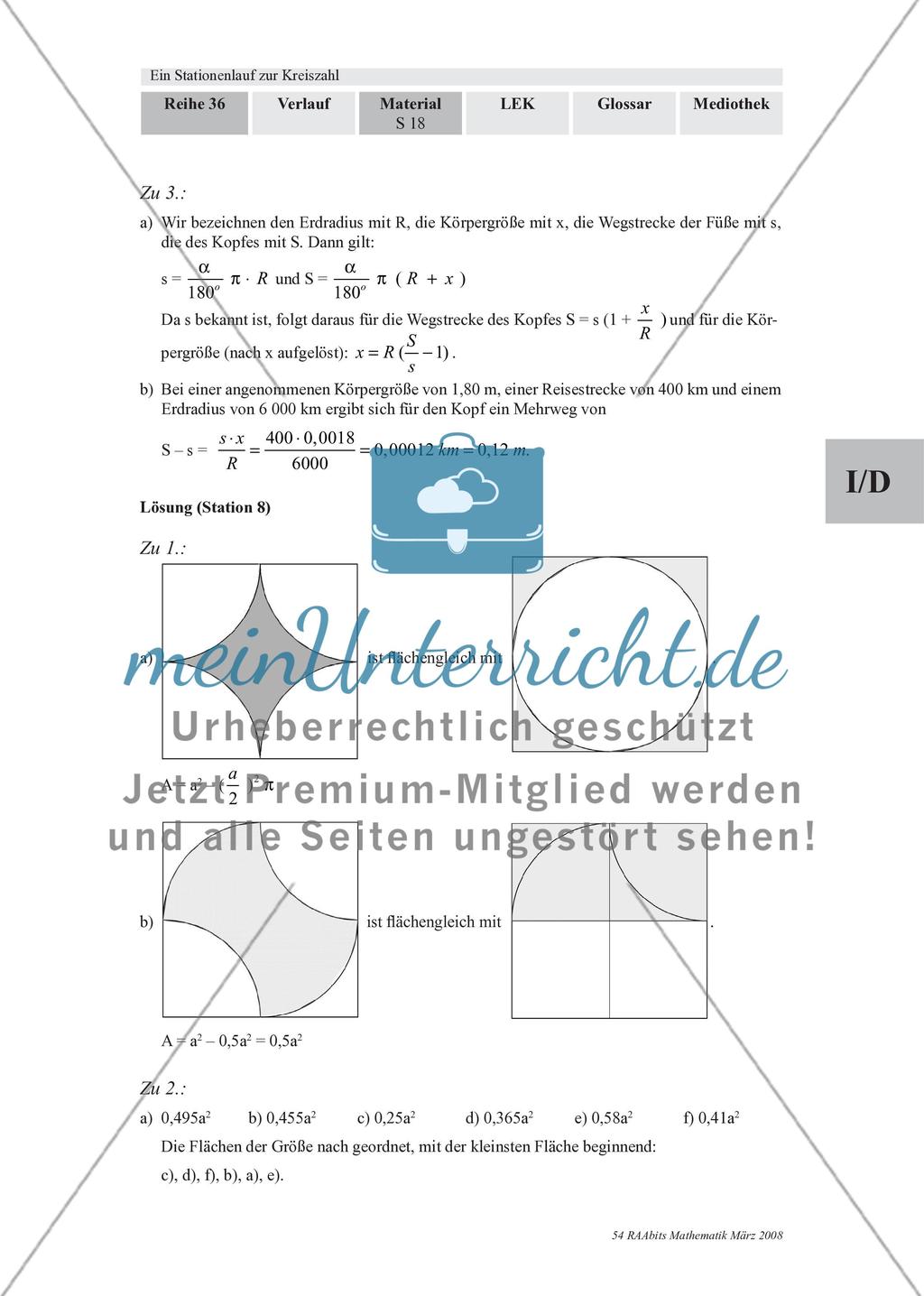 Immer dieses Pi! – Ein Stationenlauf zur Kreiszahl Preview 23