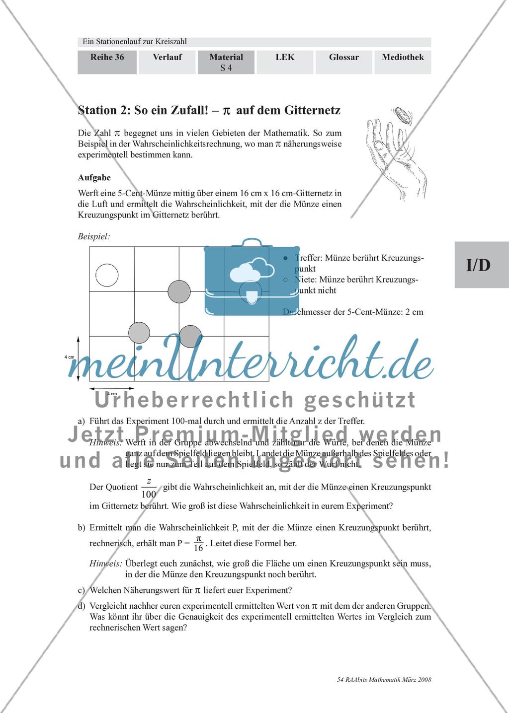 Immer dieses Pi! – Ein Stationenlauf zur Kreiszahl Preview 9
