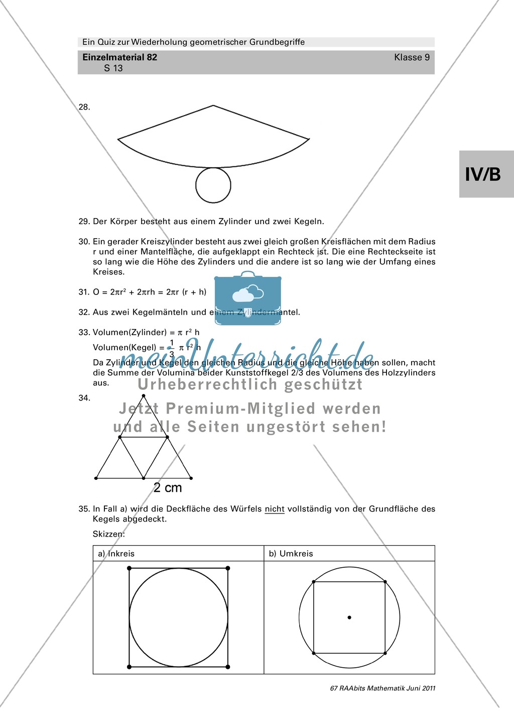 Mathematisches Lernspiel: Quiz zur Wiederholung geometrischer Grundbegriffe Preview 13