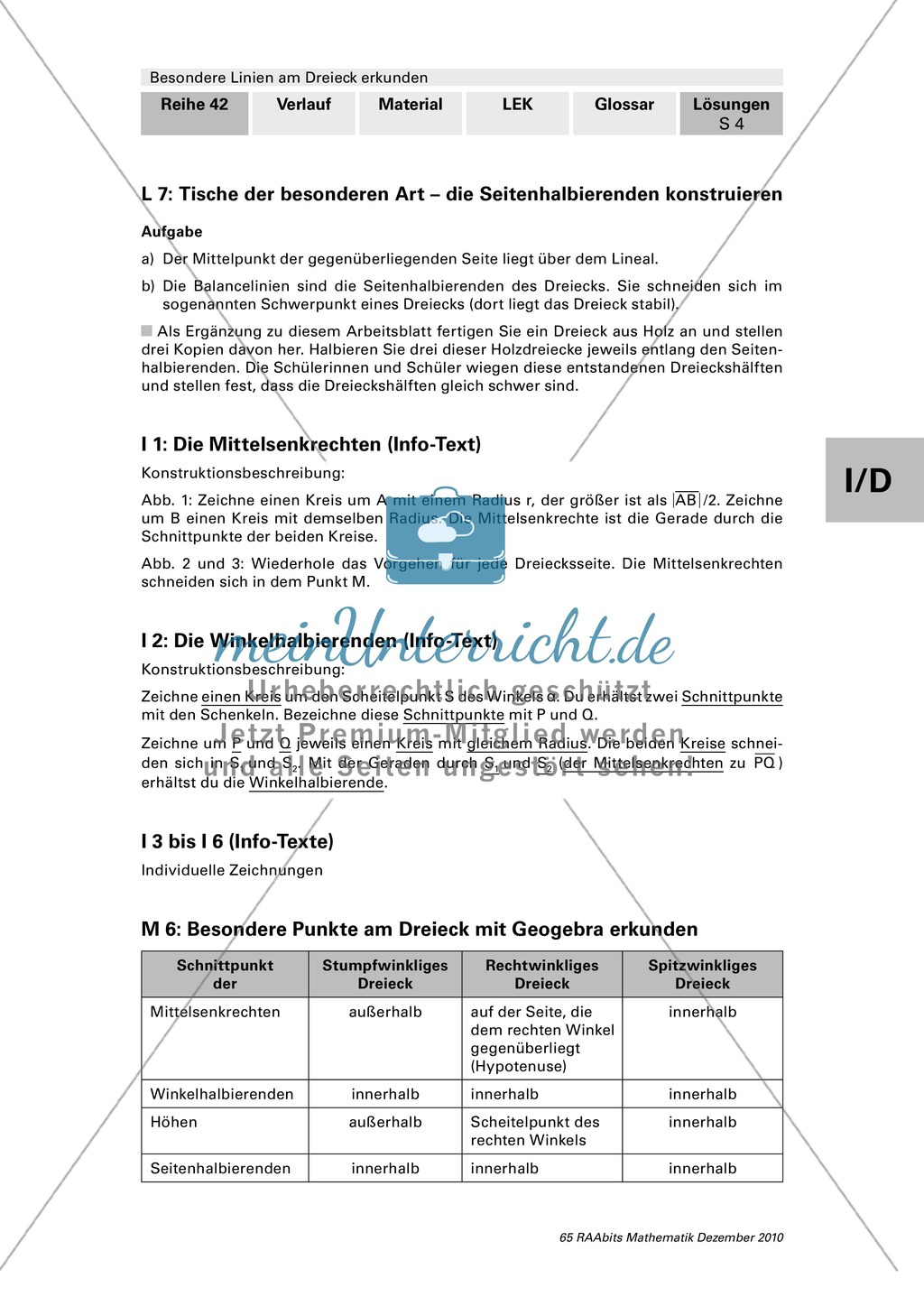 Mittelsenkrechten und Umkreis im Dreieck: Einführung, Defintion und Aufgaben Preview 12