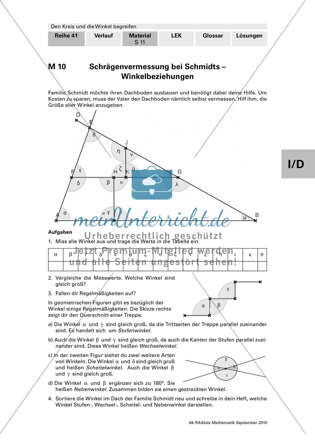 Winkelbeziehungen und Winkelsummen in Figuren Preview 1