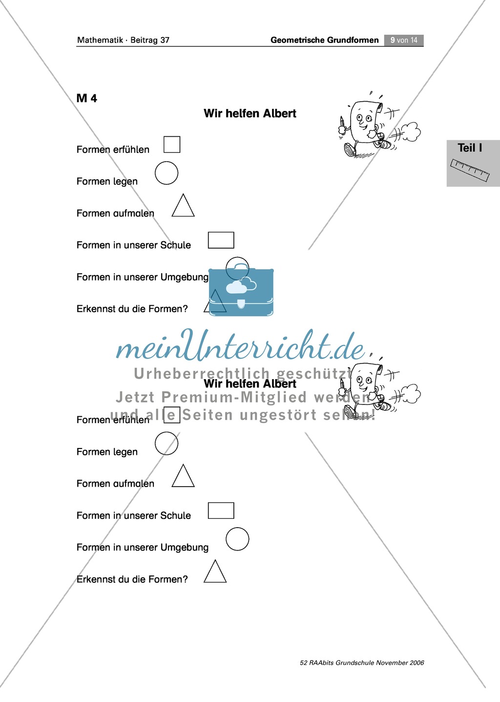 Geometrie: Geometrischen Grundformen erfühlen, legen, malen, erkennen und benennen Preview 4