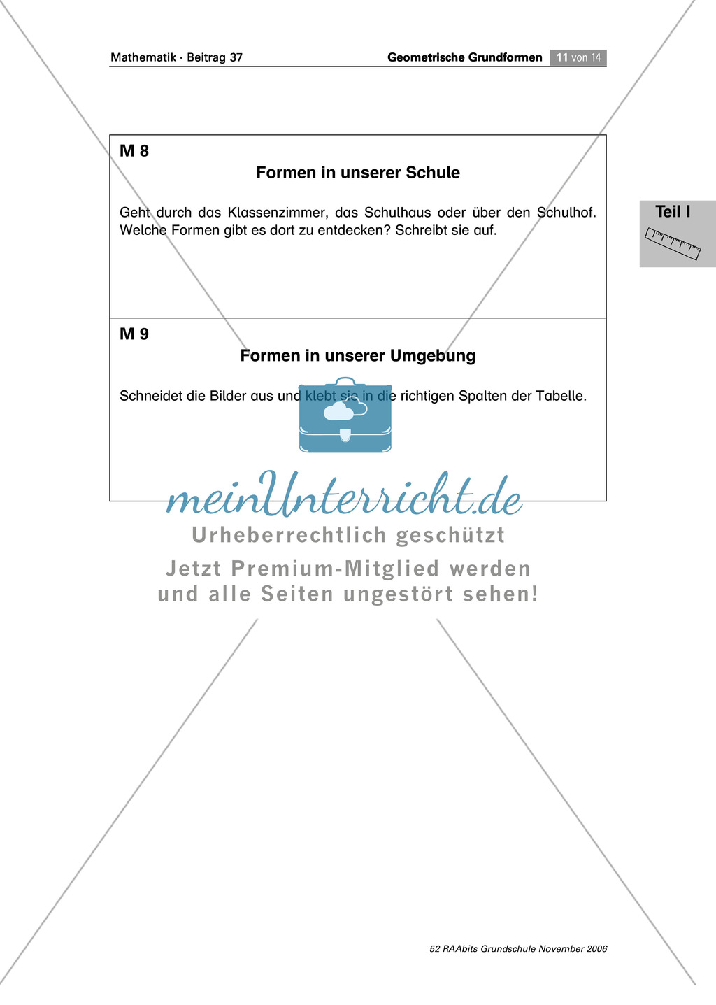 Geometrie: Geometrischen Grundformen erfühlen, legen, malen, erkennen und benennen Preview 6