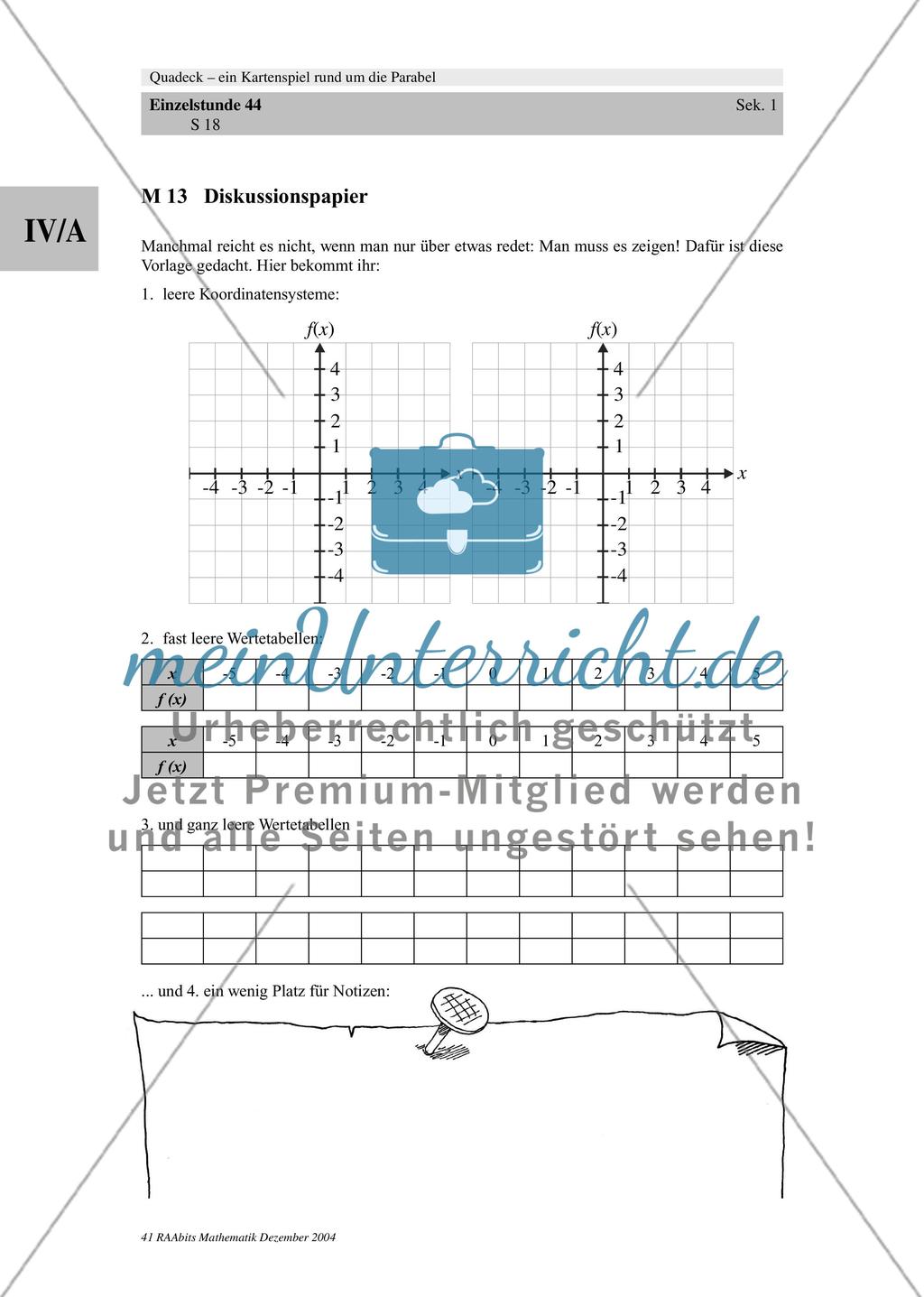 Quadeck – ein Kartenspiel rund um die Parabel Preview 18