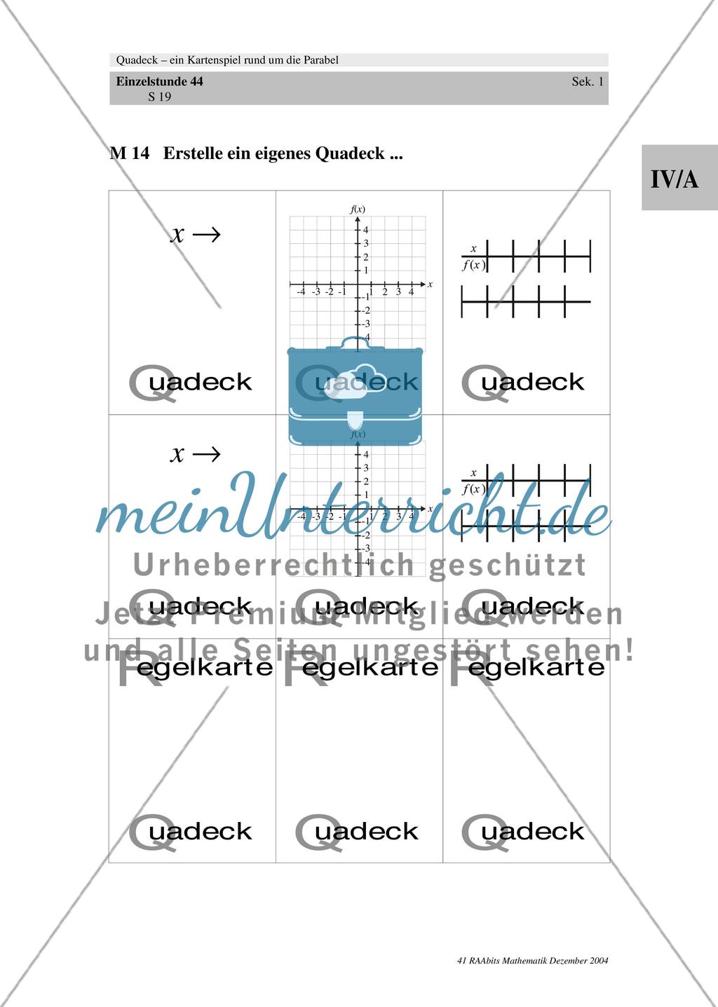 Quadeck – ein Kartenspiel rund um die Parabel Preview 19