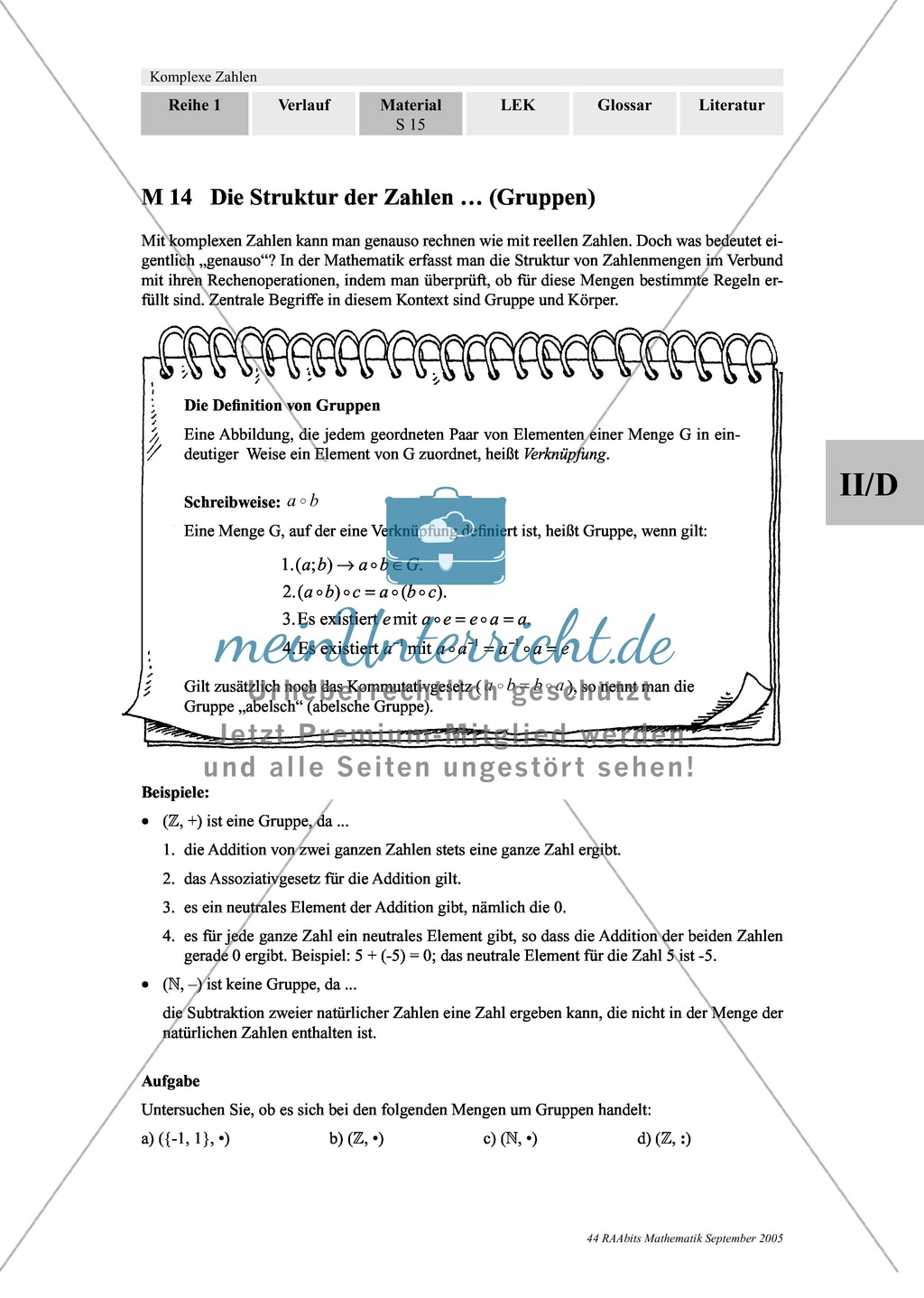 Zahlengruppen Zahlengruppen