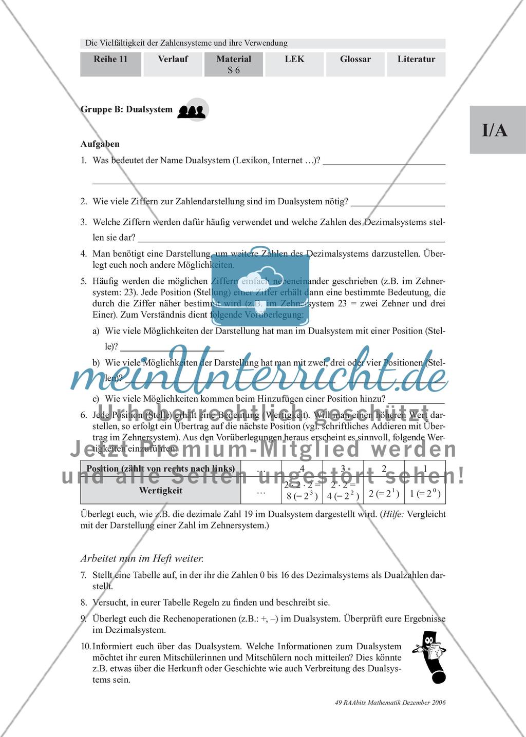 Erarbeitung weiterer Zahlensysteme Preview 2