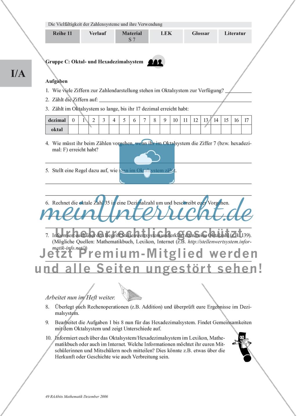 Erarbeitung weiterer Zahlensysteme Preview 3