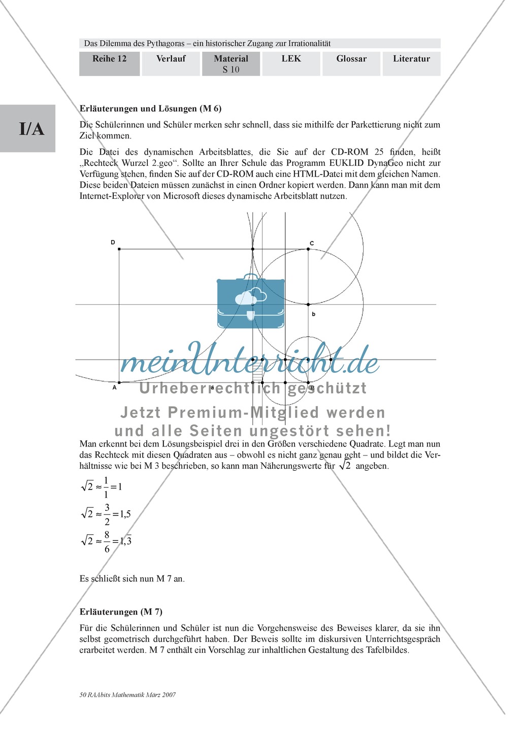 Geometrie: Parkettierung von Papier per Hand und als Modell am Computer mit DynaGeo. Mit Aufgaben und Lösungen. Preview 5